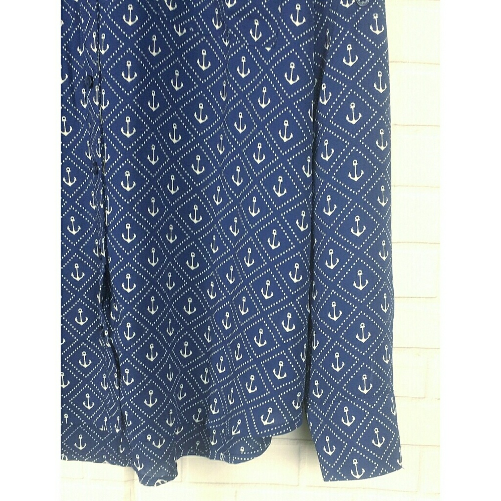 Express Portofino Anchor Shirt Original Fit Large - Picture 7 of 7